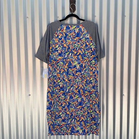 NWT Lularoe Julia Blue Print Day Dress 3XL - Picture 8 of 8